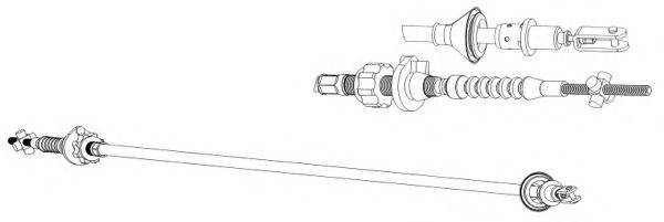 CEF CT01163 Трос, управління зчепленням