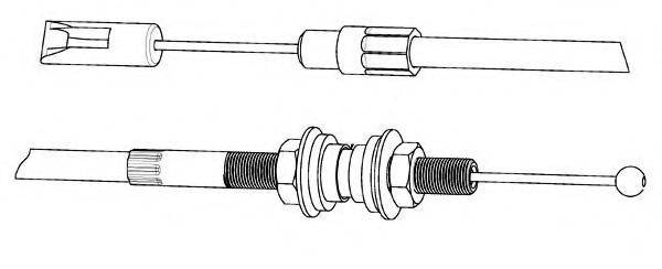 CEF VW01132 Трос, управління зчепленням