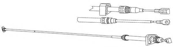 CEF VW02205 Трос, стоянкова гальмівна система