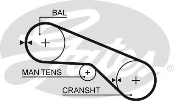 GATES 5025 Ремінь ГРМ