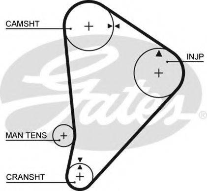 GATES 5044 Ремінь ГРМ