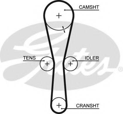 GATES 5465XS Ремінь ГРМ