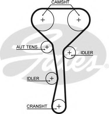 GATES 5507XS Ремінь ГРМ