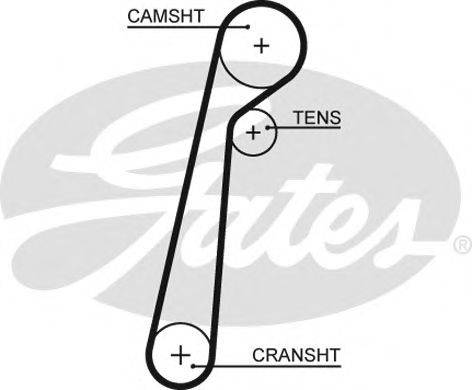 GATES 5652XS Ремінь ГРМ