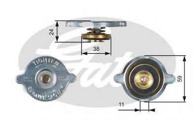 GATES RC106 Кришка, радіатор