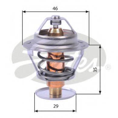 GATES TH10482G1 Термостат, охолоджуюча рідина