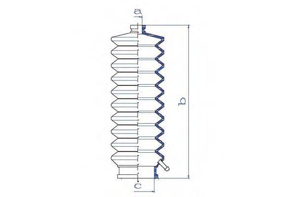 DA SILVA K5045 Пильовик, рульове управління