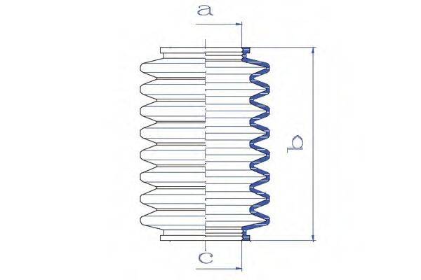 DA SILVA K5063 Пильовик, рульове управління