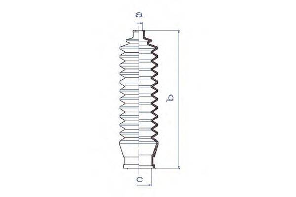 DA SILVA K5176 Пильовик, рульове управління