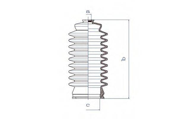 DA SILVA K5198 Пильовик, рульове управління