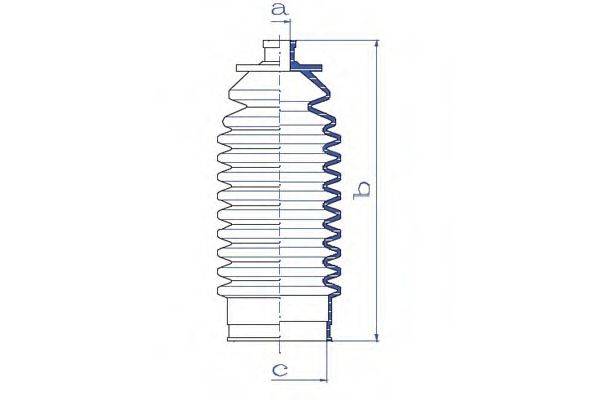 DA SILVA K5295 Пильовик, рульове управління