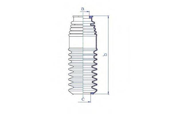 DA SILVA K5319 Пильовик, рульове управління