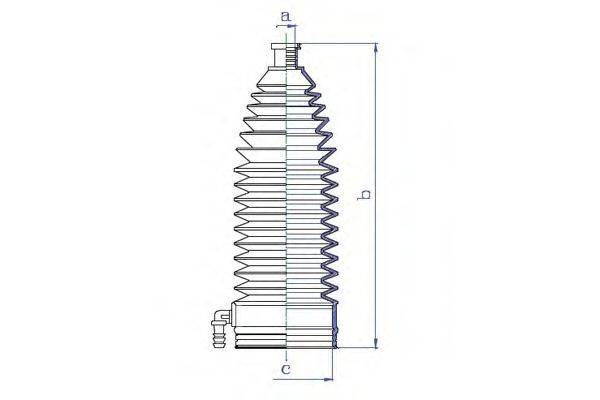 DA SILVA K5330 Пильовик, рульове управління