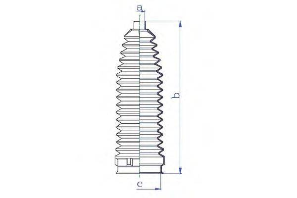 DA SILVA K5334 Пильовик, рульове управління