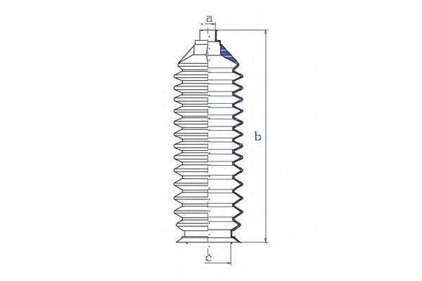 DA SILVA K5411 Пильовик, рульове управління