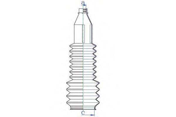 DA SILVA K5461 Пильовик, рульове управління