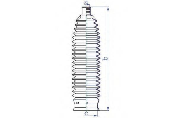 DA SILVA K5495 Пильовик, рульове управління