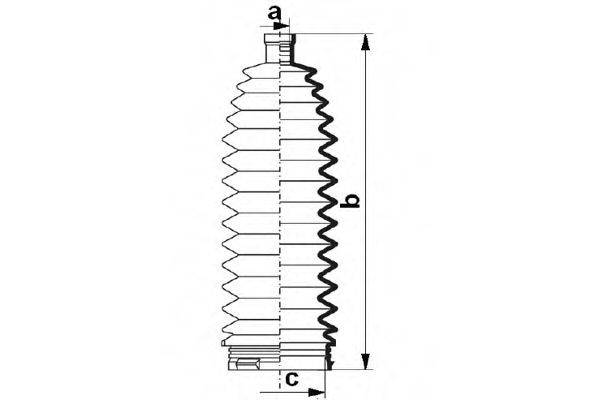 DA SILVA K5516 Пильовик, рульове управління