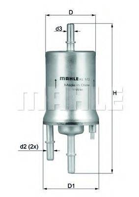 KNECHT KL572 Паливний фільтр