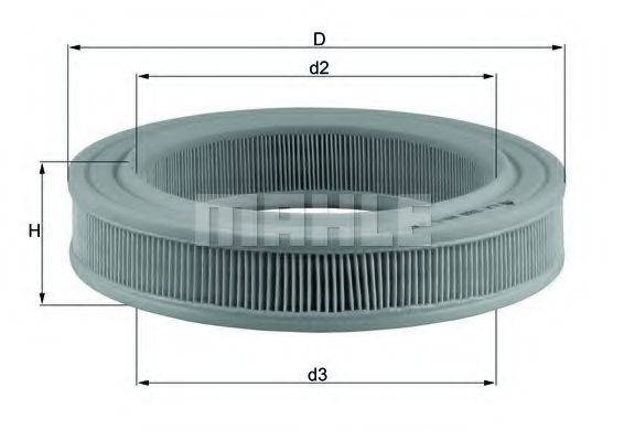 KNECHT LX386 Повітряний фільтр