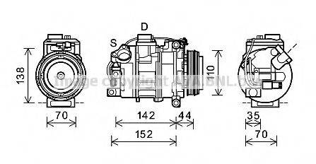 PRASCO BWK423 Компресор, кондиціонер