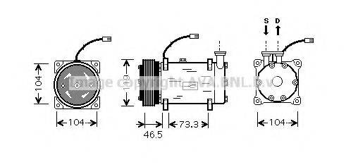 PRASCO CNK030 Компресор, кондиціонер