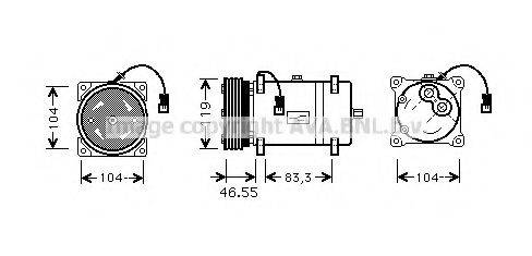 PRASCO CNK161 Компресор, кондиціонер