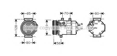 PRASCO CNK254 Компресор, кондиціонер