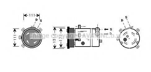 PRASCO DWK038 Компресор, кондиціонер