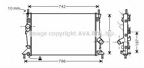 PRASCO FDA2369 Радіатор, охолодження двигуна