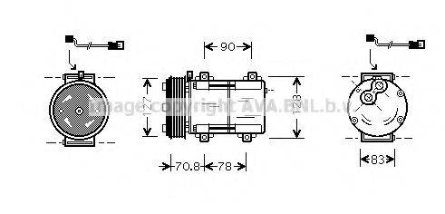 PRASCO FDK281 Компресор, кондиціонер