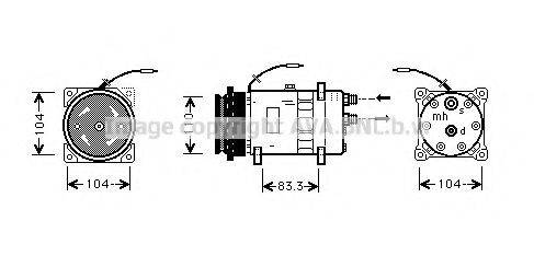 PRASCO FTK064 Компресор, кондиціонер