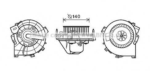 PRASCO OL8609 Електродвигун, вентиляція салону