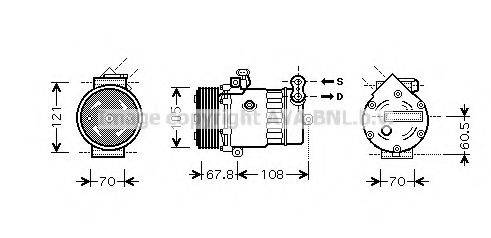 PRASCO OLK477 Компресор, кондиціонер