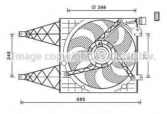 PRASCO VW7532 Вентилятор, охолодження двигуна