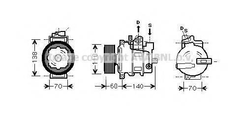 PRASCO AIK266 Компресор, кондиціонер