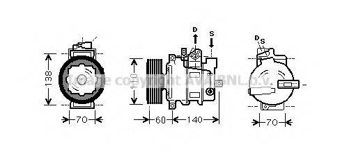 PRASCO AIK272 Компресор, кондиціонер