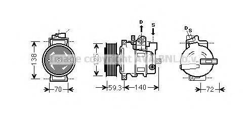 PRASCO AIK313 Компресор, кондиціонер