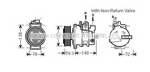 PRASCO AIK330 Компресор, кондиціонер