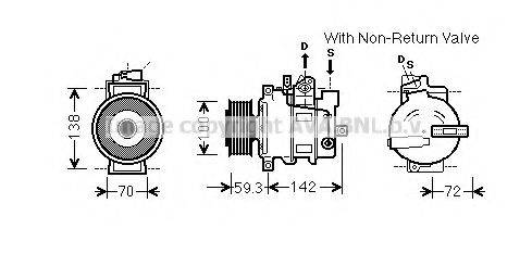 PRASCO AIK334 Компресор, кондиціонер