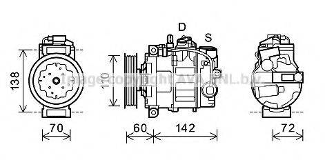 PRASCO AIK344 Компресор, кондиціонер