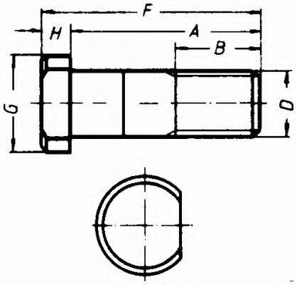 MAN 81.45501.0083 Болт кріплення колеса