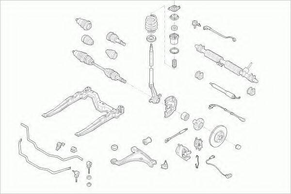 LEMFORDER OPELASTRAFL023 Рульове управління; Підвіска колеса