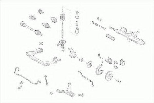 LEMFORDER AUDI80FL006 Рульове управління; Підвіска колеса