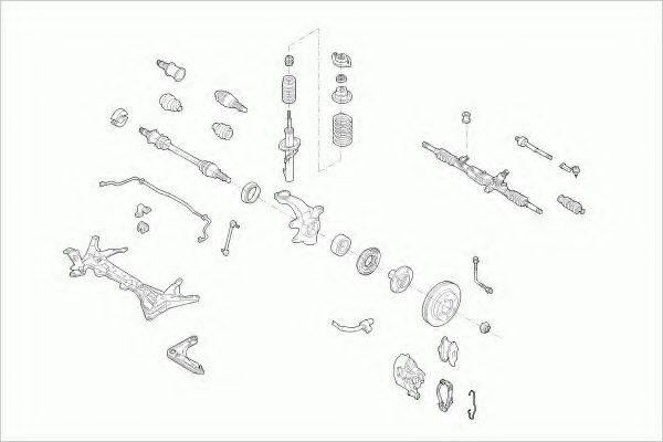 LEMFORDER FORDESCORFL011 Рульове управління; Підвіска колеса