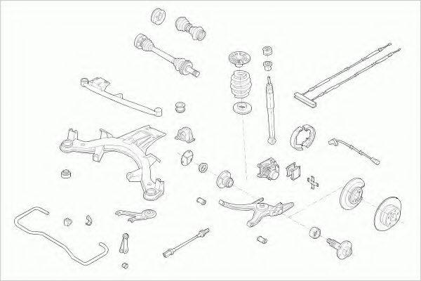 LEMFORDER OPELVECTRRL013 Рульове управління; Підвіска колеса