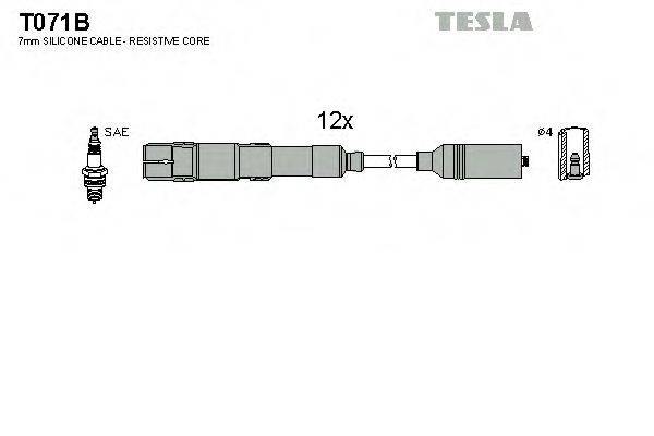 TESLA T071B Комплект дротів запалювання