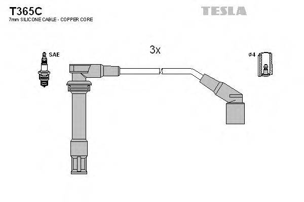 TESLA T365C Комплект дротів запалювання