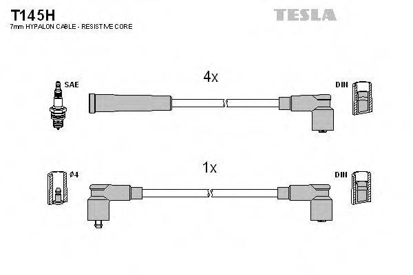 TESLA T145H Комплект дротів запалювання