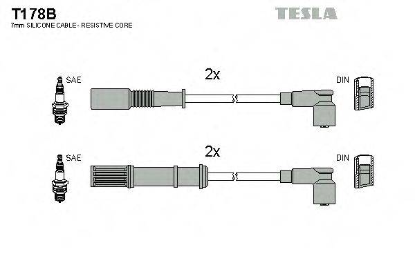 TESLA T178B Комплект дротів запалювання